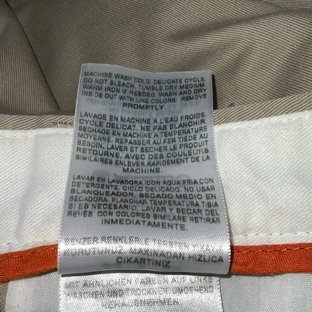 Dockers D3 Khaki Tan Flat Front Casual Work Pants 32X30